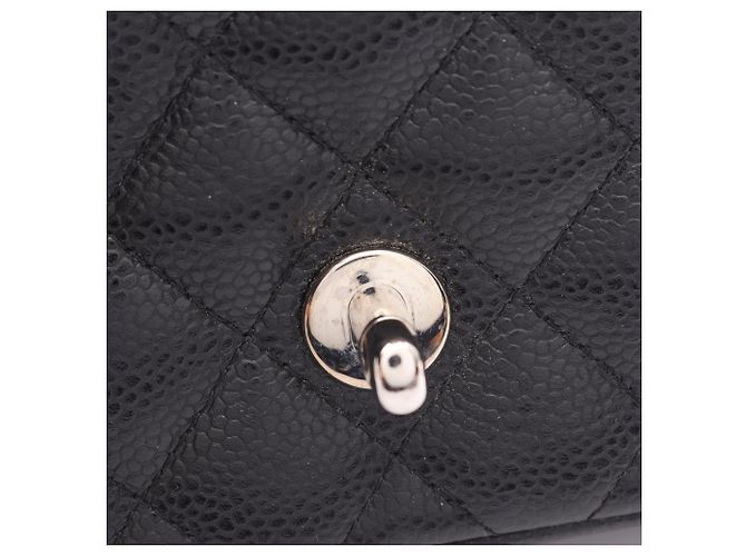 Borsa a tracolla Chanel Mini Matelassé Nero - vista 8