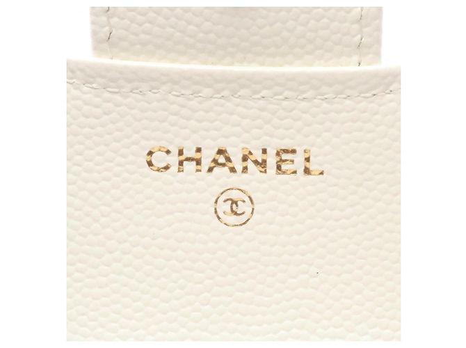 Cartera Chanel Matelassé Tri-fold Blanco - vista 5