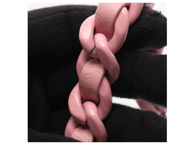 Borsa a spalla Chanel Mini Matelassé in pelle d'agnello Rosa - vista 10