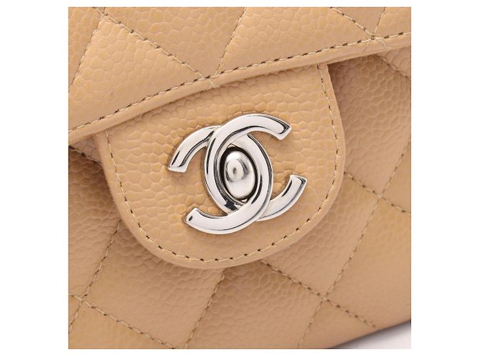 Borsa a tracolla/Borsa a mano Chanel Mini Matelassé Beige - vista 10