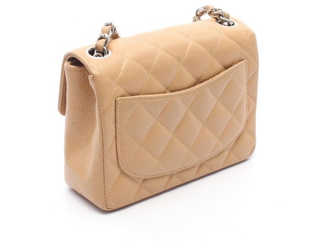 Borsa a tracolla/Borsa a mano Chanel Mini Matelassé Beige - vista 2