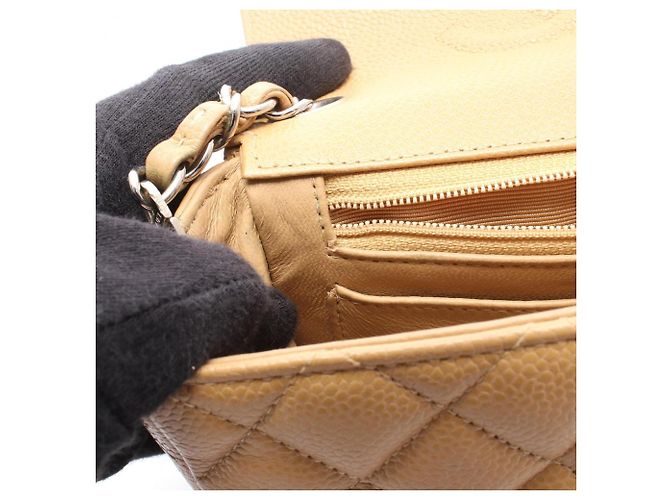 Borsa a tracolla/Borsa a mano Chanel Mini Matelassé Beige - vista 7