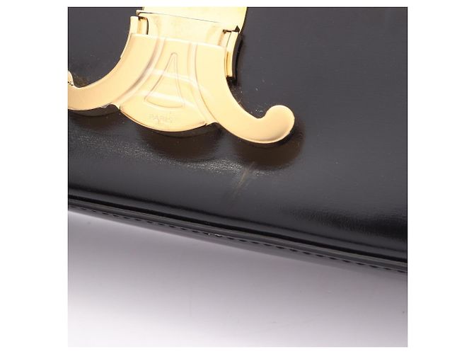 Céline Celine Claude Triomphe Schultertasche Schwarz - Ansicht 7