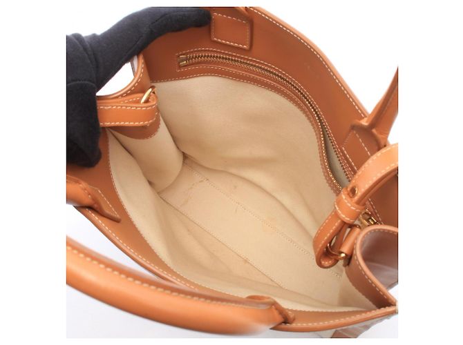 Céline Celine Small Vertical Cabas 2-Way Tote Bag Braun Roh - Ansicht 3