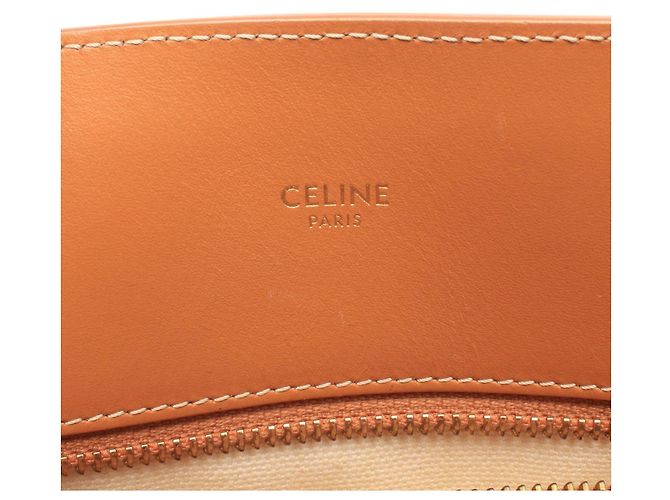 Céline Celine Small Vertical Cabas 2-Way Tote Bag Braun Roh - Ansicht 4