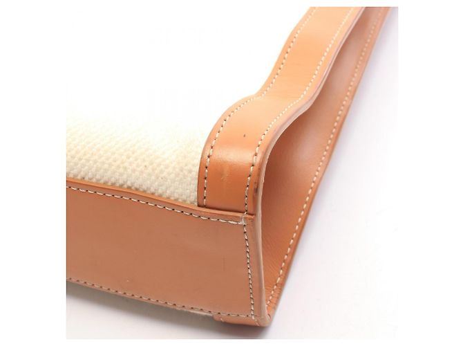Céline Celine Small Vertical Cabas 2-Way Tote Bag Braun Roh - Ansicht 9