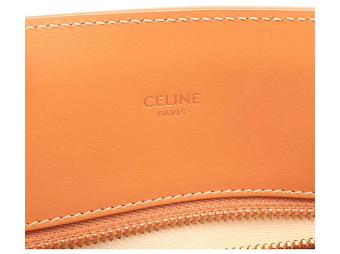 Céline Celine Small Vertical Cabas 2-Way Tote Bag Braun Roh - Ansicht 4