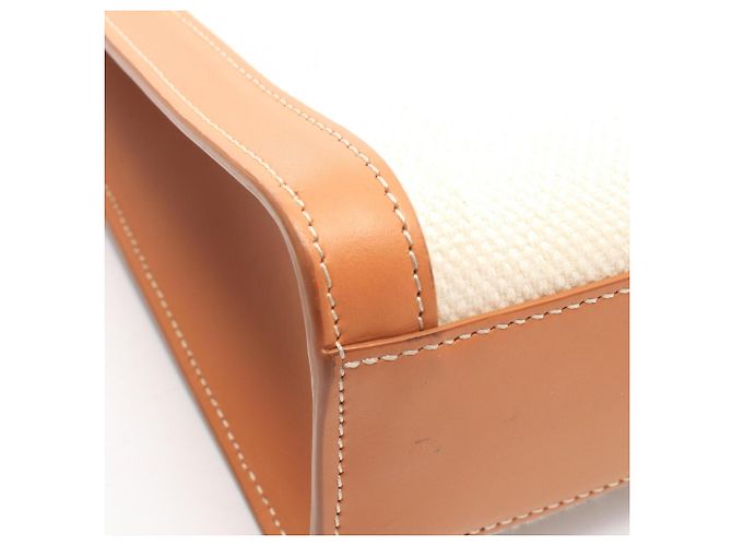Céline Celine Small Vertical Cabas 2-Way Tote Bag Braun Roh - Ansicht 6