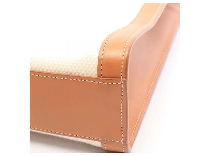 Céline Celine Small Vertical Cabas 2-Way Tote Bag Braun Roh - Ansicht 7