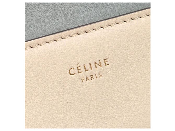 Céline Celine Bolsa de Ombro/Bolsa de Mão Frame Medium Azul Bege - vista 4