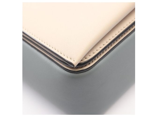 Céline Celine Bolsa de Ombro/Bolsa de Mão Frame Medium Azul Bege - vista 5