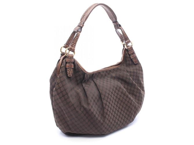 Céline Celine Macadam Schultertasche Braun - view 2