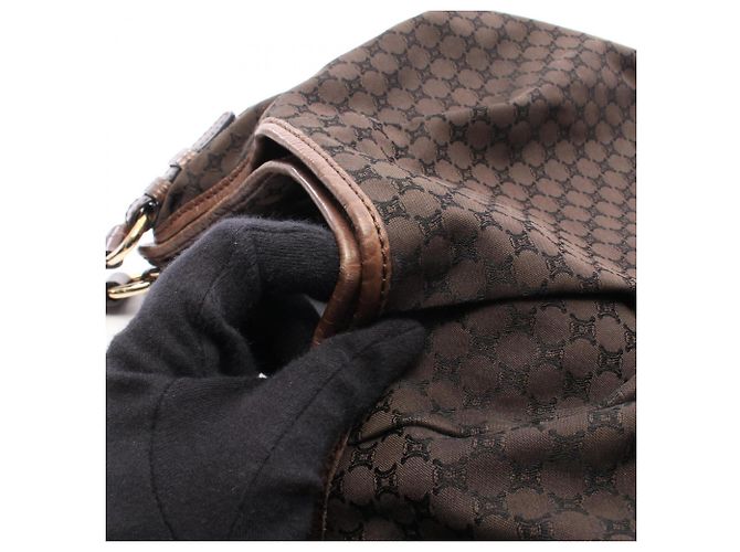 Céline Celine Macadam Schultertasche Braun - view 5