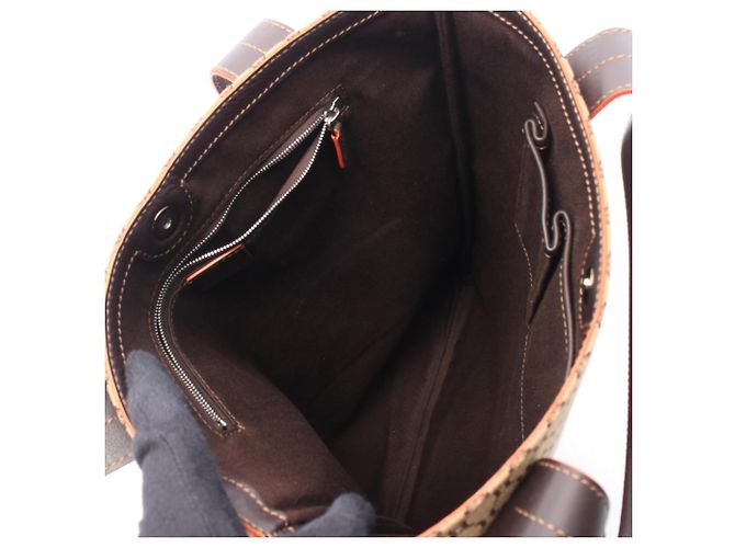 Céline Borsa Tote Celine Macadam Marrone Beige - vista 3