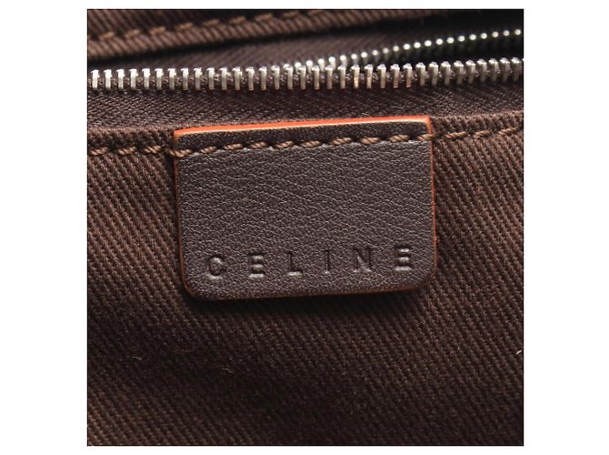 Céline Borsa Tote Celine Macadam Marrone Beige - vista 4