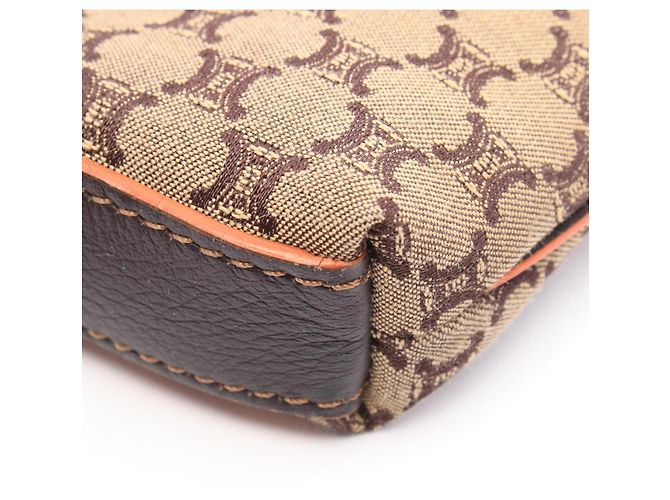 Céline Borsa Tote Celine Macadam Marrone Beige - vista 6