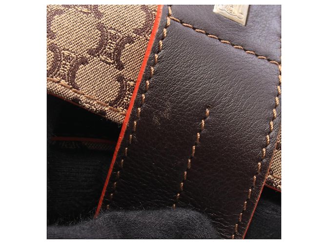 Céline Borsa Tote Celine Macadam Marrone Beige - vista 8