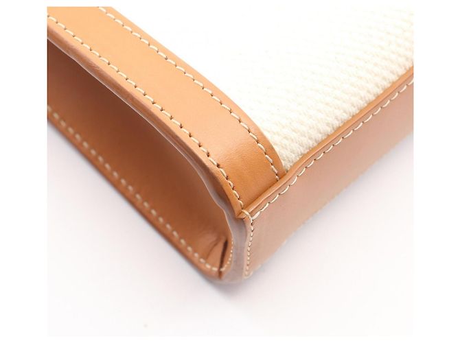 Céline Celine Mini Vertical Cabas Borsa a mano 2-Way Marrone Crudo - vista 6