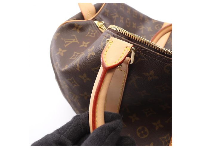 Borsa a mano Louis Vuitton Keepall 45 Monogram Boston Bag Marrone - vista 11