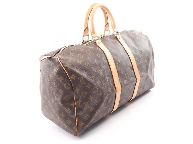 Borsa a mano Louis Vuitton Keepall 45 Monogram Boston Bag Marrone - vista 2