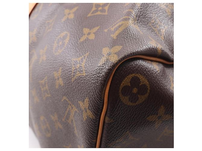 Borsa Boston Louis Vuitton Keepall 45 Monogram Marrone Monogramma - vista 7
