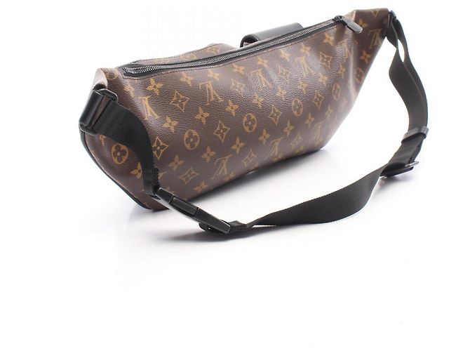Louis Vuitton Christopher Bumbag Monogram Macassar Marrone Nero - vista 2
