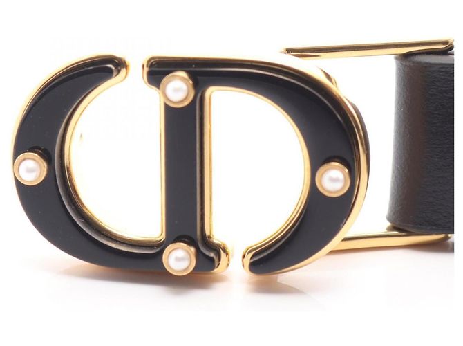 Christian Dior Ledergürtel für Damen Schwarz - Ansicht 2