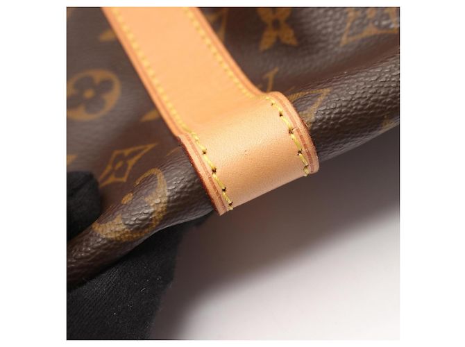 Louis Vuitton Keepall Bandoulière 55 Monogram Boston Bag Marrone Monogramma - vista 10