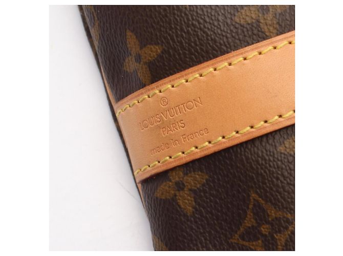 Louis Vuitton Keepall Bandoulière 55 Monogram Boston Bag Marrone Monogramma - vista 4