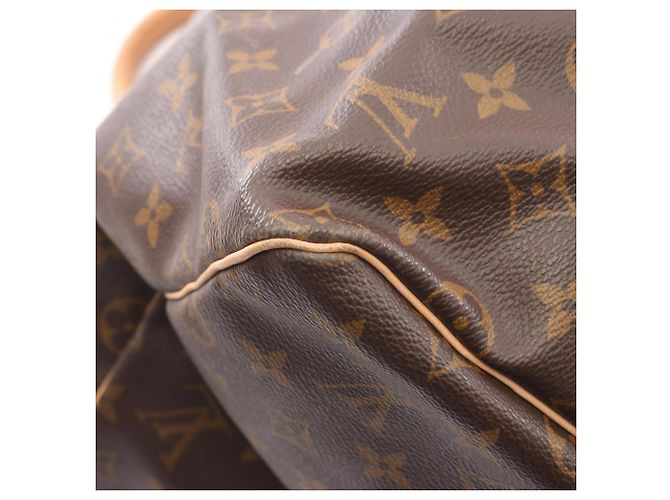 Louis Vuitton Keepall Bandoulière 55 Monogram Boston Bag Marrone Monogramma - vista 7