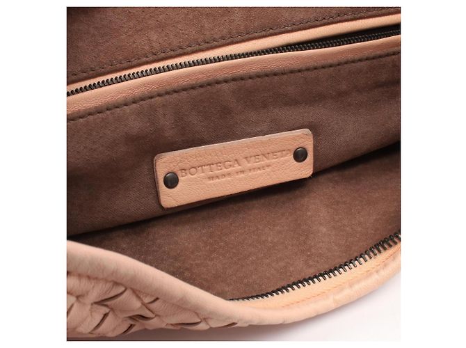 Borsa a tracolla Bottega Veneta Pink Intrecciato Rosa - vista 4