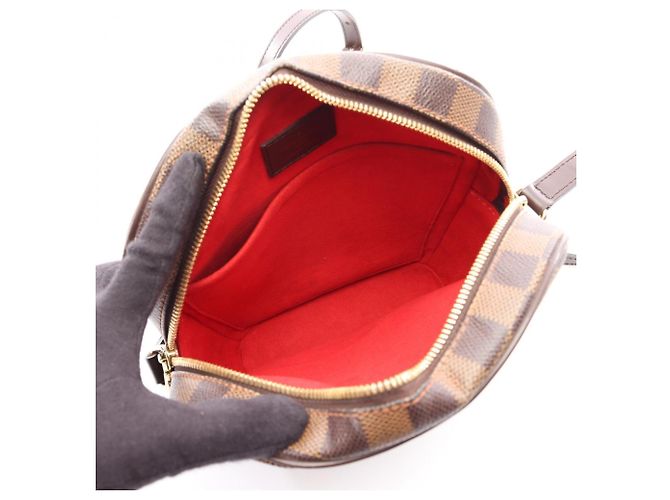 Borsa Louis Vuitton Ipanema PM Damier Ebene Marrone - vista 3