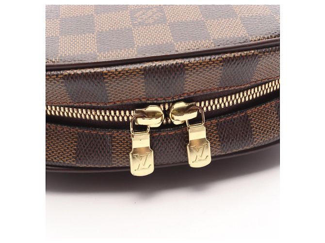 Borsa Louis Vuitton Ipanema PM Damier Ebene Marrone - vista 6