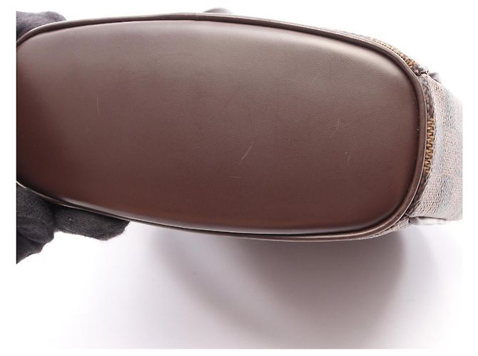 Borsa Louis Vuitton Ipanema PM Damier Ebene Marrone - vista 7