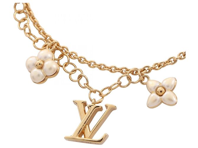 Bracciale Louis Vuitton LV Floragram Bianco D'oro - vista 2