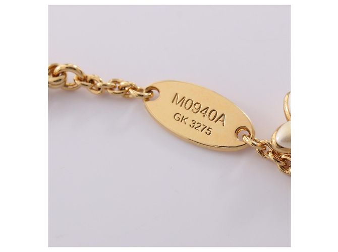 Bracciale Louis Vuitton LV Floragram Bianco D'oro - vista 6
