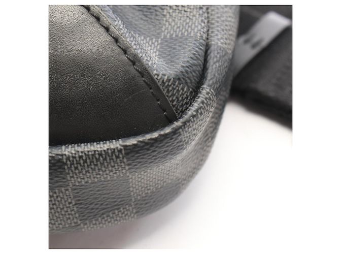 Borsa a tracolla Louis Vuitton Avenue Nero Damier ebene - vista 10