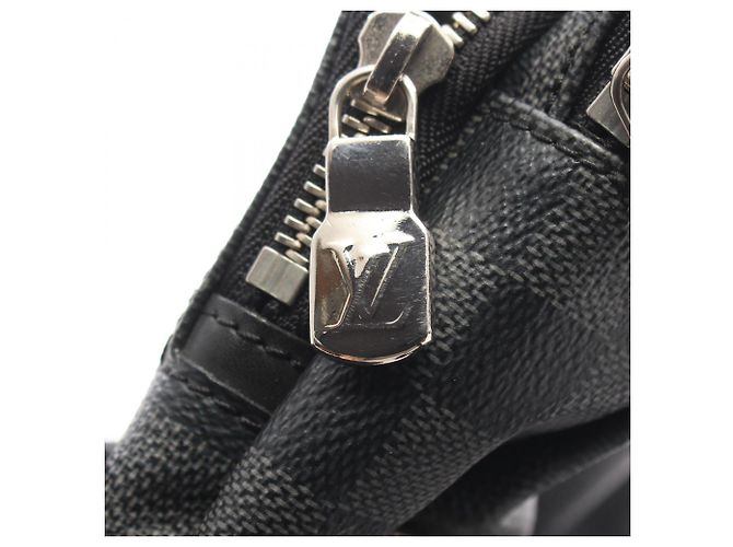 Borsa a tracolla Louis Vuitton Avenue Nero Damier ebene - vista 11