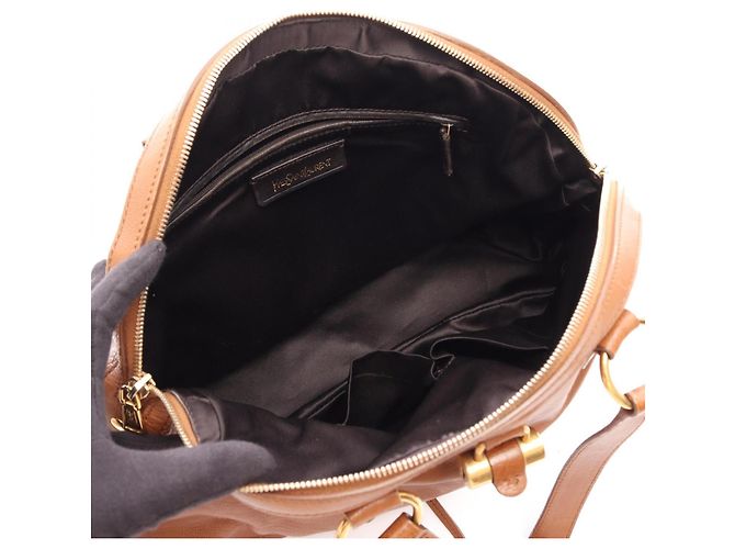 Borsa Yves Saint Laurent Muse Marrone - vista 3
