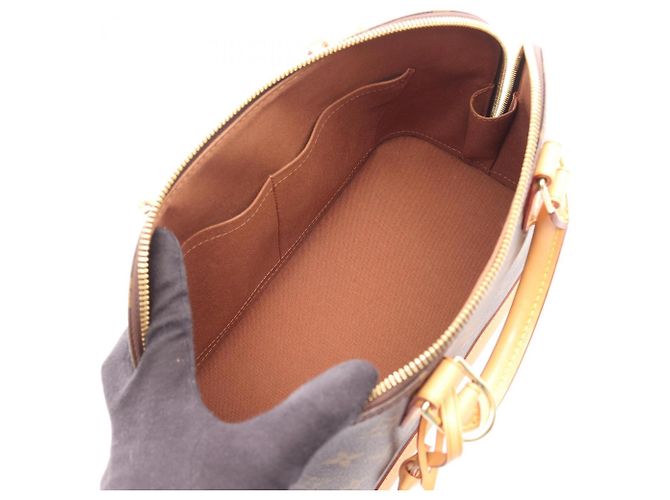 Borsa Louis Vuitton Alma Monogram Marrone Monogramma - vista 3