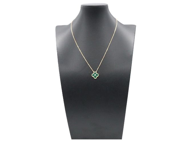 Collana Van Cleef & Arpels Vintage Alhambra Malachite Golden Grün - Ansicht 5