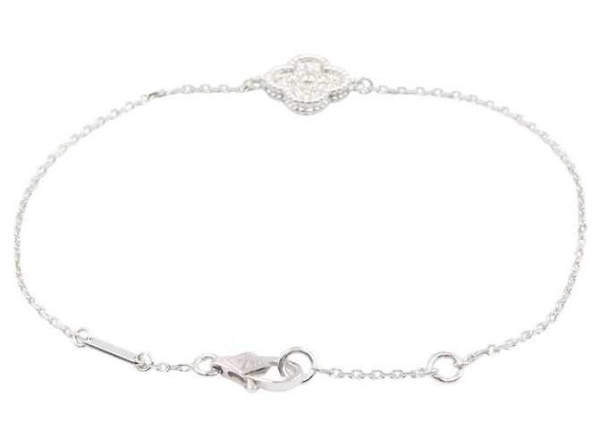 Bracciale Sweet Alhambra Diamanti Van Cleef & Arpels Argento - vista 2