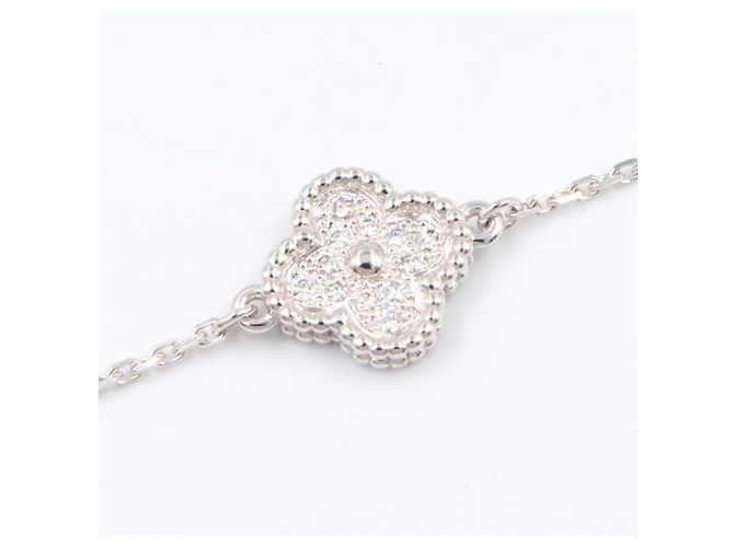 Bracciale Sweet Alhambra Diamanti Van Cleef & Arpels Argento - vista 5