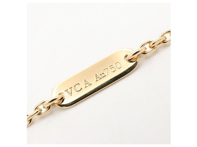 Collana Van Cleef & Arpels Lucky Alhambra Papillon Bianco D'oro - vista 4