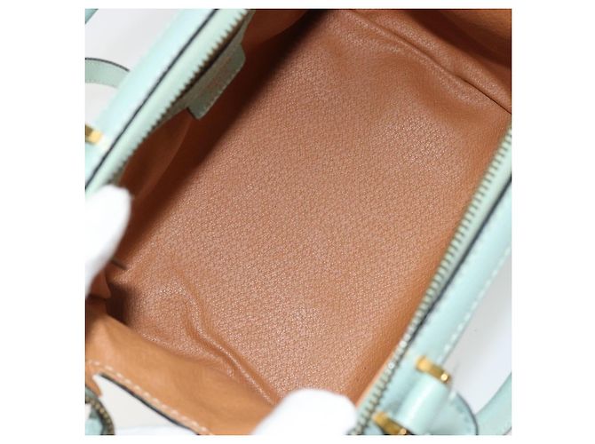 Céline Celine Vintage Leather Mini Blu - vista 5