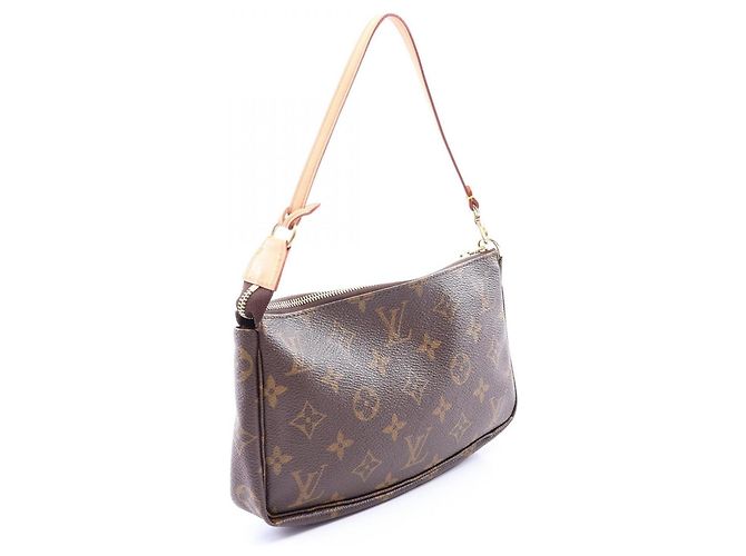 Louis Vuitton Pochette Accessoires Monogram Handbag Marrone - vista 2