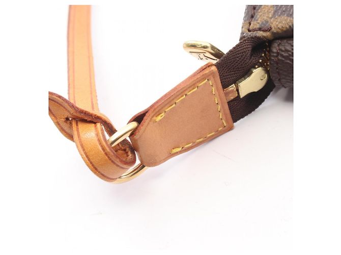 Bolso Louis Vuitton Pochette Accessoires Castaño - vista 9