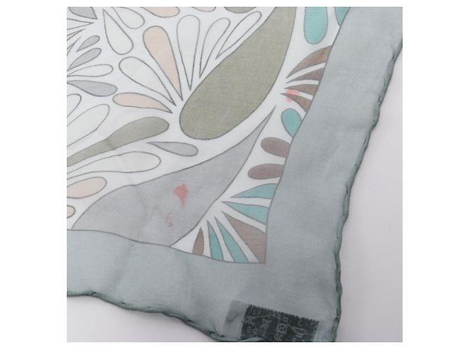 Hermès Foulard di seta Hermes Millefleurs du Mexique Rosa Multicolore Verde - vista 10