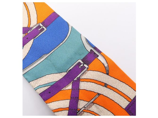 Hermès Twilly in seta multicolore Hermes - vista 9