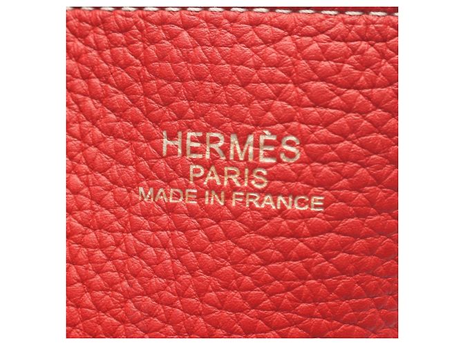 Hermès Borsa Tote Reversibile Hermes Double Sens 45 Rosa Rosso - vista 4